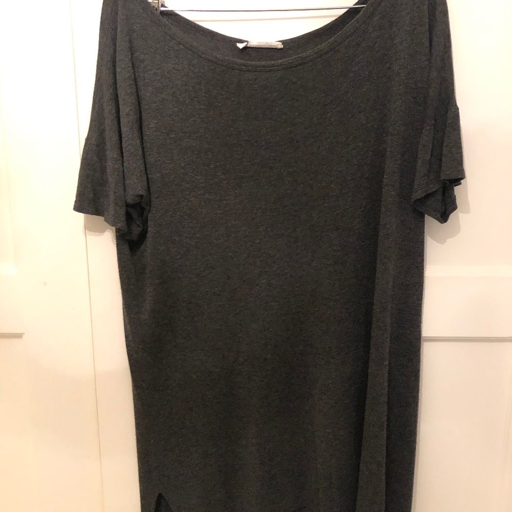 T by Alexander Wang Grey T Shirt Dress